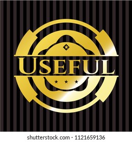 Useful golden emblem