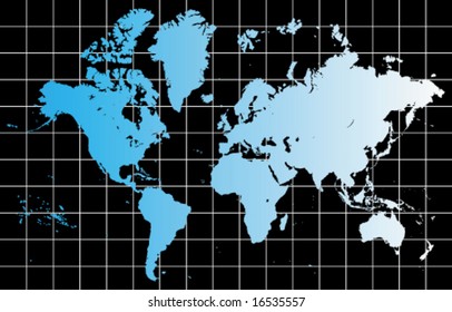 Useful high detailed world map