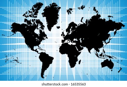 Useful high detailed world map