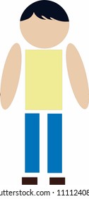 Useful Human male colorful figure illustration 