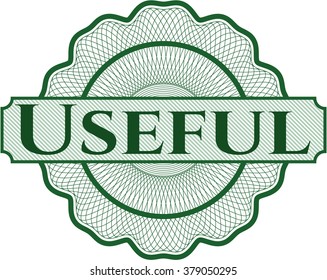 Useful inside a money style rosette
