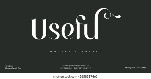 Useful lowercase font perfect for branding or word mark design
