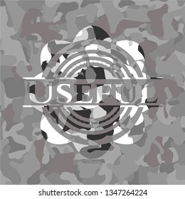 Useful on grey camouflaged pattern