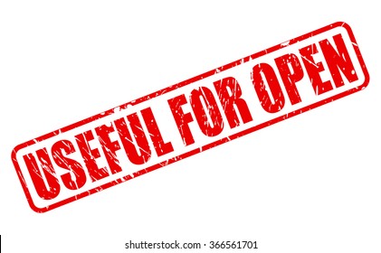 Useful for open red stamp text on white