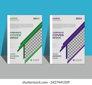 Útil para carteles, arte mural, revistas, folletos, banners y sitios web. Conjunto de vectores de diseño de portada creativa.