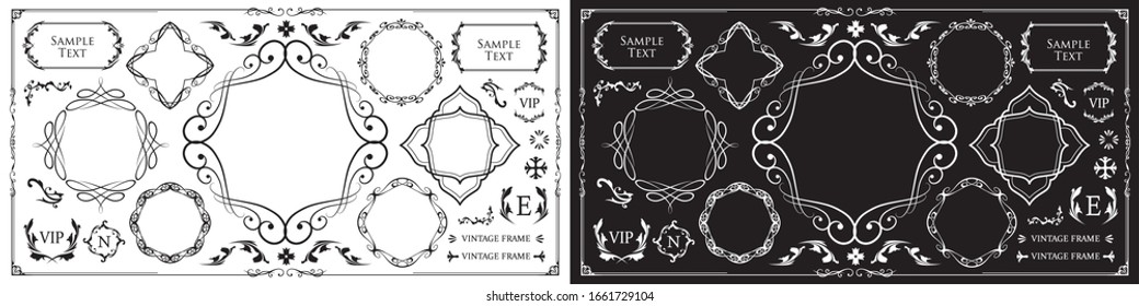
Useful as a set of vintage design materials, design elements for weddings and message cards