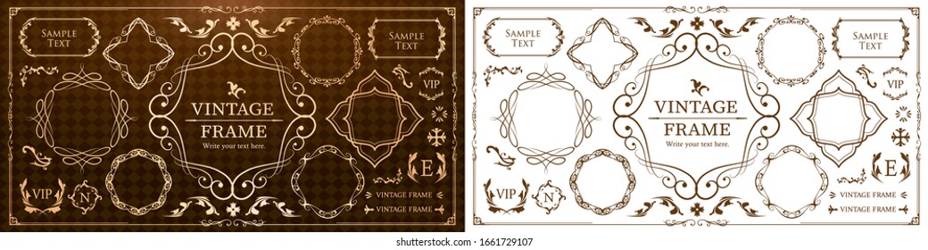 
Útil como un conjunto de materiales de diseño vintage, elementos de diseño para bodas y tarjetas de mensaje