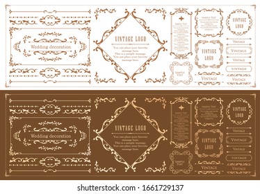 
Useful as a set of vintage design materials, design elements for weddings and message cards