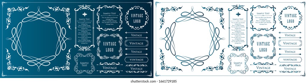 
Useful as a set of vintage design materials, design elements for weddings and message cards