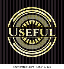 Useful shiny badge. Vector Illustration. Detailed.