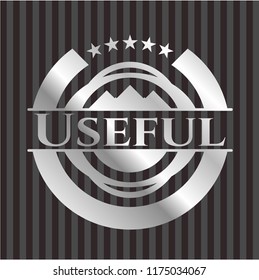 Useful silver emblem or badge