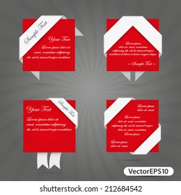 Useful template text ribbon