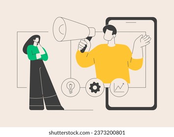 Useful tips abstract concept vector illustration. Useful professional advice, coach tips, expert guide, information support, video tutorial, website menu element, navigation abstract metaphor.