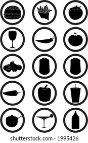 Useful Vector Food Icon Set