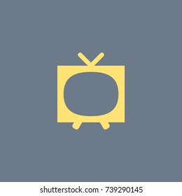 Useful Vector Icon of Television. Eps-10
