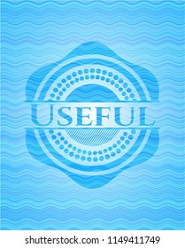 Useful water badge.