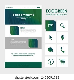 Useful website layout template and design kits
