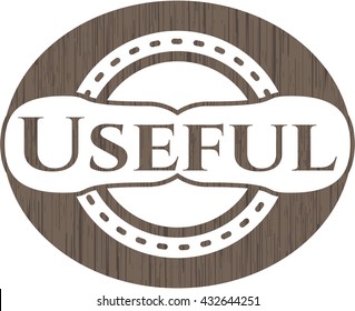 Useful wood emblem. Retro