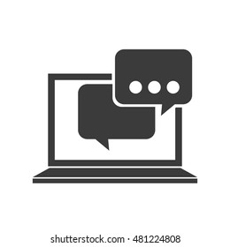 usefull app for laptop vector illustration design
