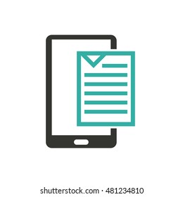 usefull app for smartphone vector illustration design