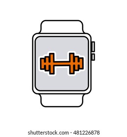 usefull app for smartwatch vector illustration design