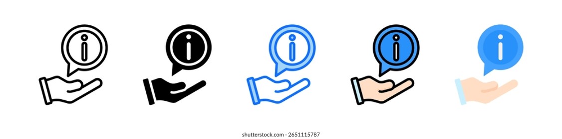 Conjunto completo de ícones Conjunto de vários estilos