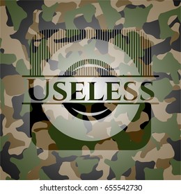 Useless camouflaged emblem