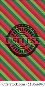 Useless christmas badge background.