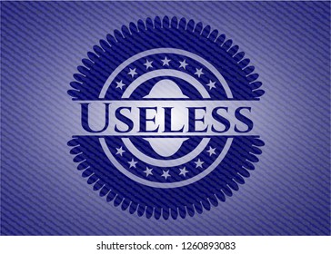 Useless denim background