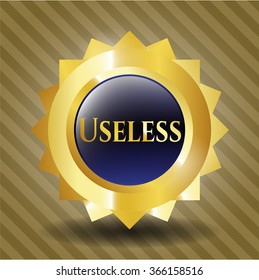 Useless golden badge