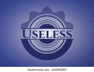 Useless jean background. Vector Illustration. Detailed.