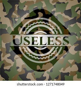 Useless on camouflaged texture