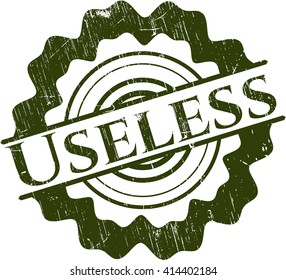 Useless rubber grunge texture stamp