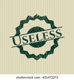 Useless rubber seal