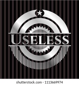 Useless silver emblem or badge