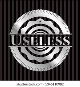 Useless silvery badge or emblem