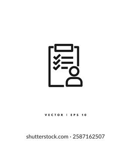 User Acceptance Testing Icon. Editable Stroke