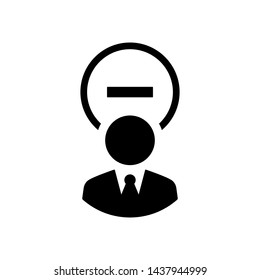 User account delete closed icon