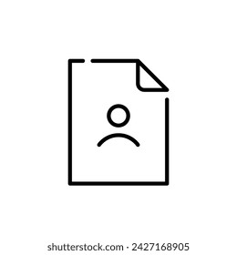 User account and file type. Pixel perfect icon
