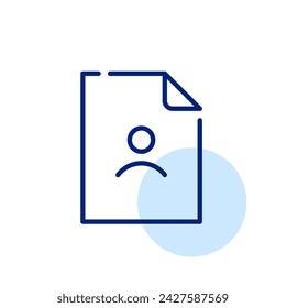 User account and file type. Pixel perfect, editable stroke