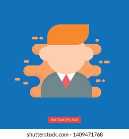User account flat modern vector icon
