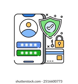 User Account Glyph Icon, Vector illustration