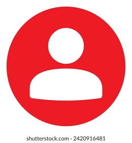 User account icon. Default avatar profile. Vector