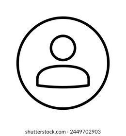 User account icon. Default avatar profile. Vector
