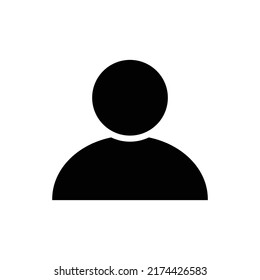 icono de cuenta de usuario. Vector de hombre