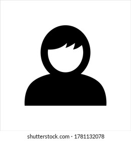 Icono de cuenta de usuario en fondo blanco