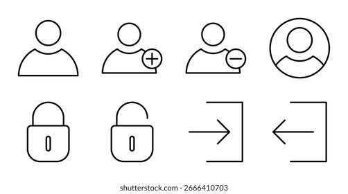 User and Account Icon Set for UI