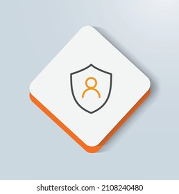 user account icon vector design