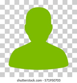 User Account icon. Vector illustration style is flat iconic symbol, eco green color, transparent background. Designed for web and software interfaces.