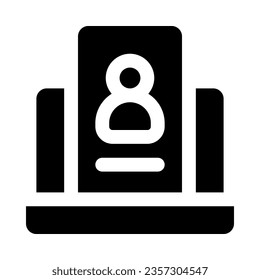 icono de cuenta de usuario para tu sitio web, móvil, presentación y diseño de logotipo.